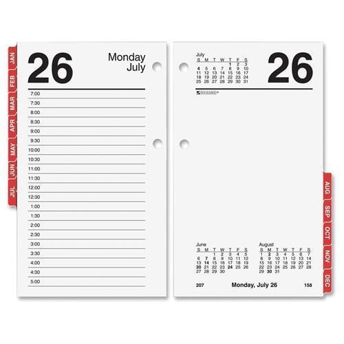 Ataglance Desk Calendar Refill With Ta