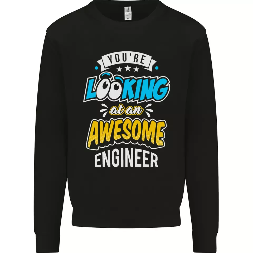At an Awesome Engineer Mens Sweatshirt Jumper