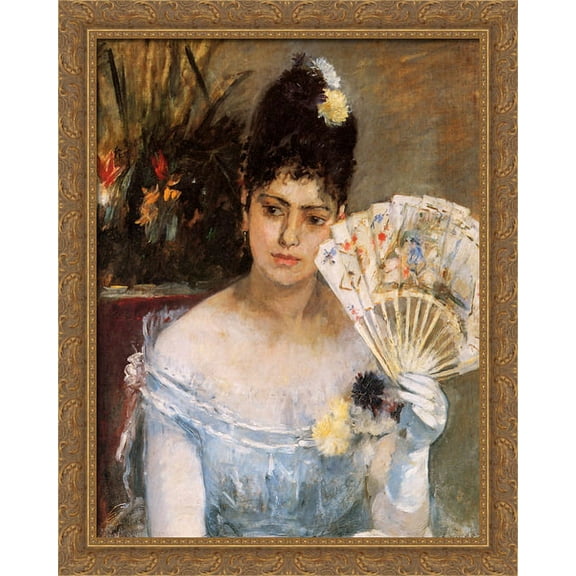 At the Ball 28x34 Large Gold Ornate Wood Framed Canvas Art by Berthe Morisot