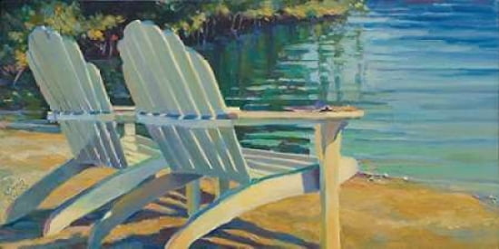 At the Beach Canvas Art - Kathleen Denis (10 x 20)
