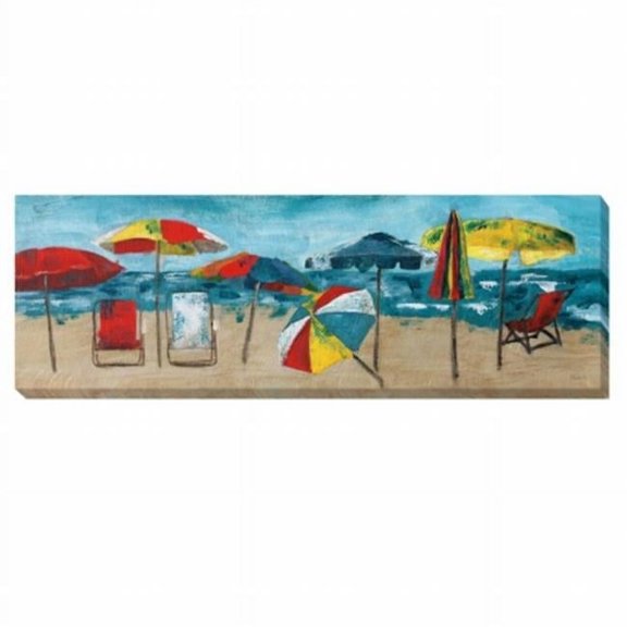 At the Beach Canvas Artwork - 16 in.