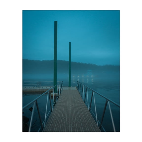 At the Boat Launch, Charleroi 01 - Charleroi Pennsylvania Photography Unframed Wall Art Print 8 x 10 inches
