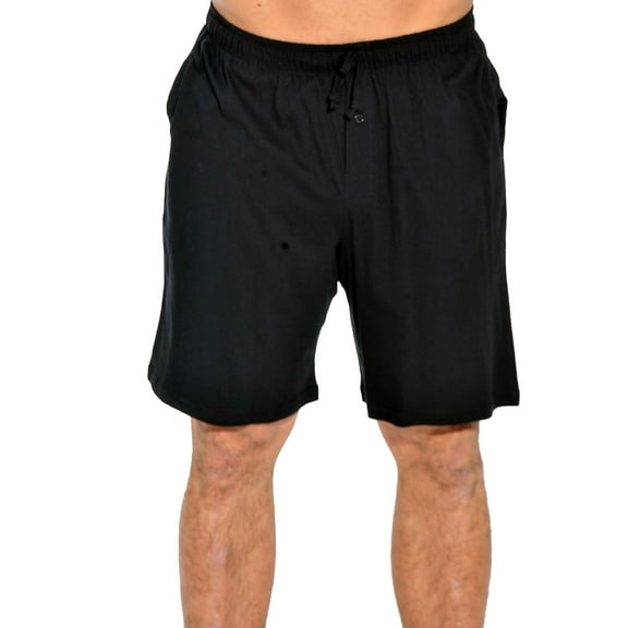 At the Buzzer Men's Pajama Shorts / Sleepwear / PJs (Black, XXX-large)