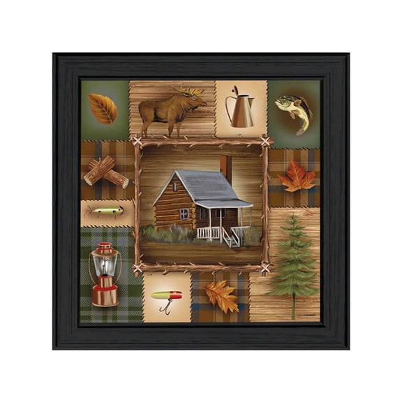 At the Cabin by Ed Wargo Framed Print Wall Art Wood Multi-Color