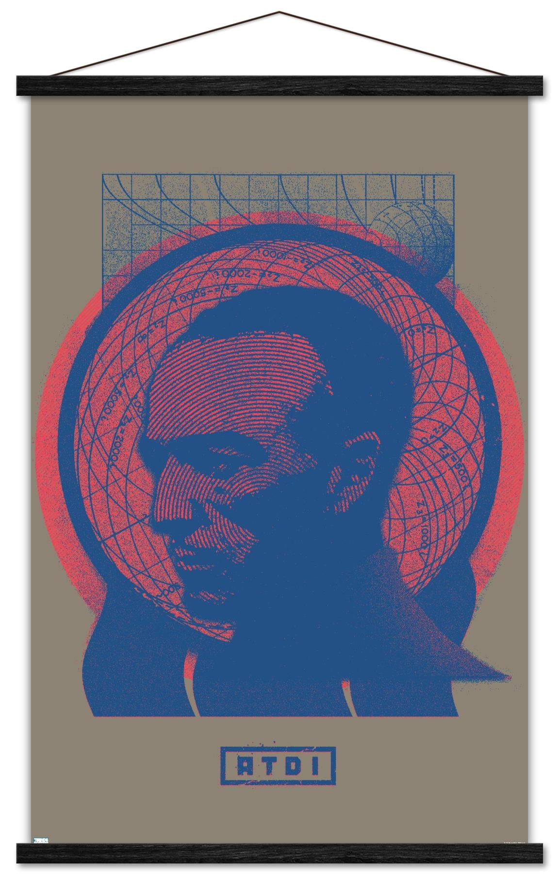 At the Drive-In - Head Wall Poster with Wooden Magnetic Frame, 22.375" x 34"