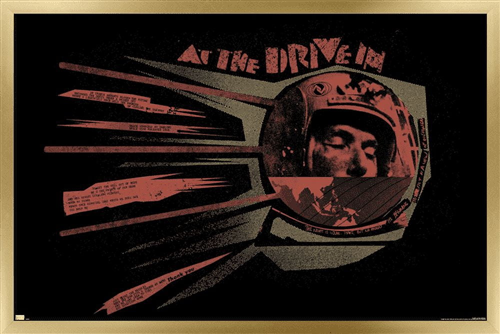 At the Drive-In - Sputnik Wall Poster, 22.375" x 34", Framed