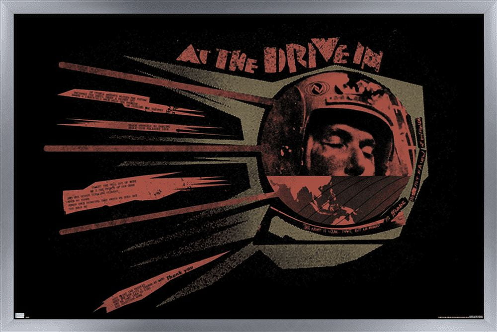 At the Drive-In - Sputnik Wall Poster, 22.375" x 34", Framed