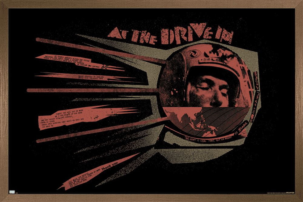At the Drive-In - Sputnik Wall Poster, 22.375" x 34", Framed