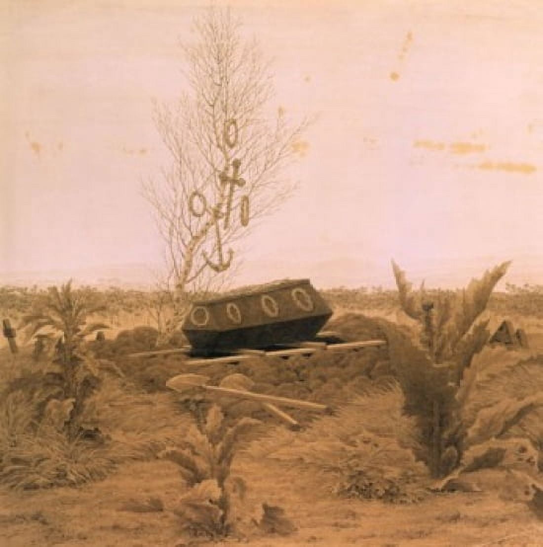 At the Edge of the Ditch by Caspar David Friedrich 1774-1840 Russia St Petersburg Hermitage Museum Canvas Art - Caspar David Friedrich (18 x 24)