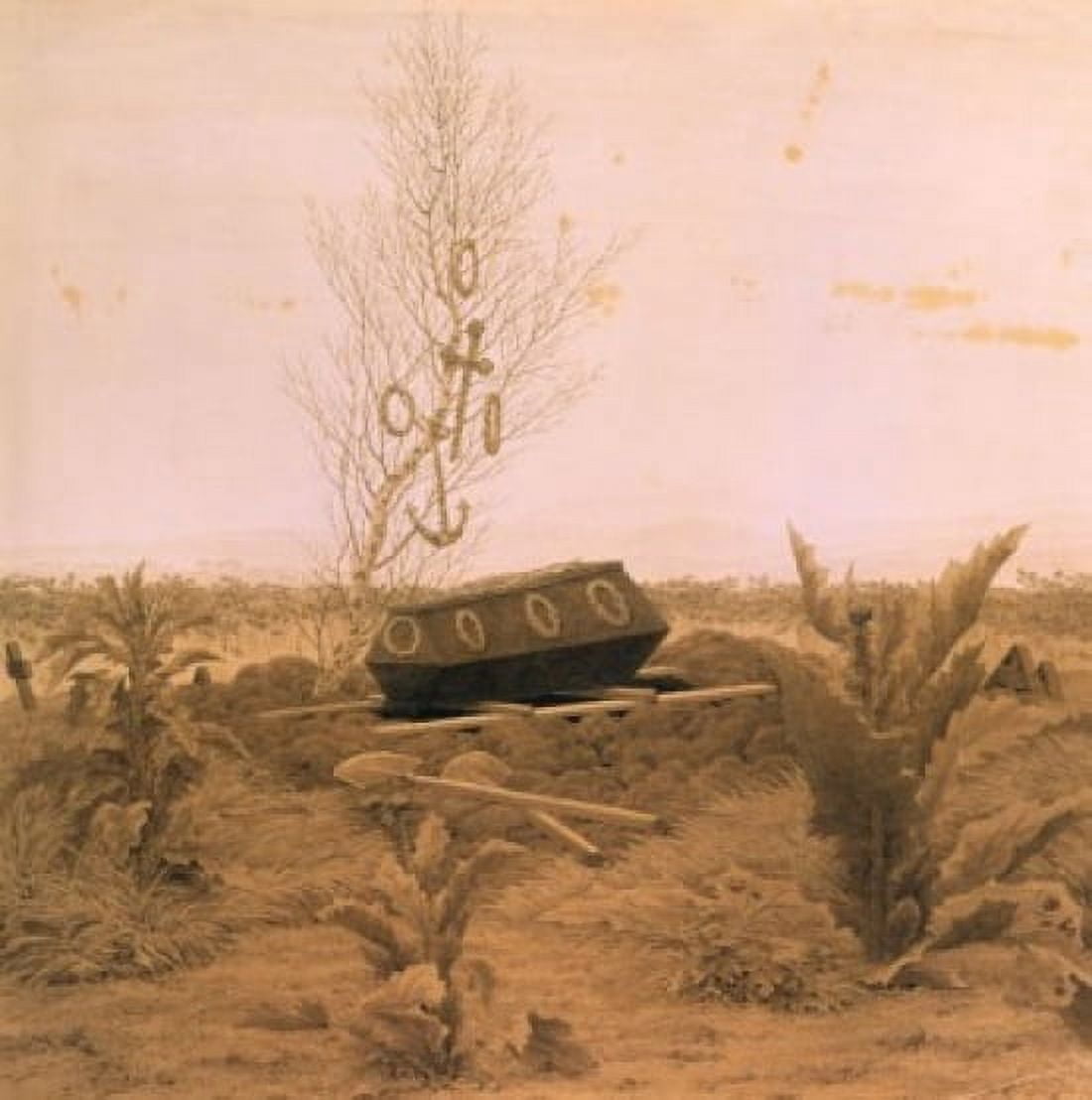 At the Edge of the Ditch by Caspar David Friedrich 1774-1840 Russia St Petersburg Hermitage Museum Canvas Art - Caspar David Friedrich (24 x 36)