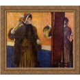 thumbnail image 1 of At the Milliner's 24x20 Gold Ornate Wood Framed Canvas Art by Edgar Degas, 1 of 2