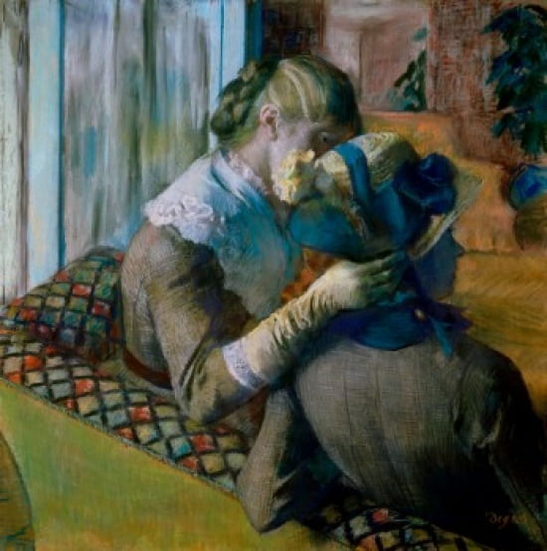 At the Milliners Edgar Degas (1834-1917French) Annenberg Collection Palm Springs California Canvas Art - Edgar Degas (18 x 24)