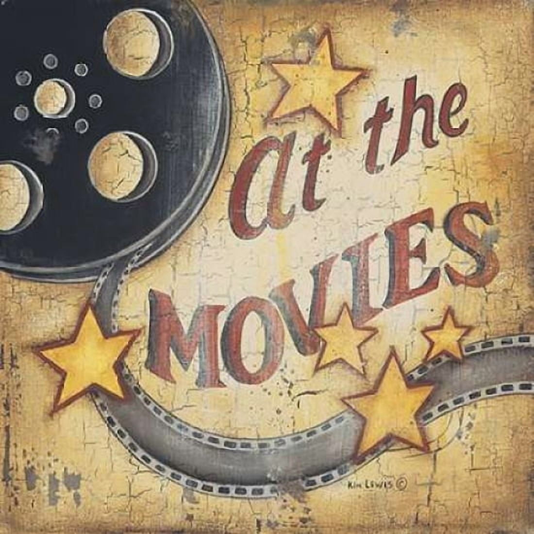 At the Movies Canvas Art - Kim Lewis (24 x 24)