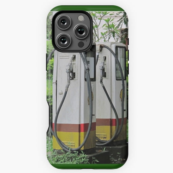 At the Pump Vintage Gas Station Scene Phone Case for iPhone 16 15 14 13 12 11 Pro Max
