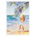 thumbnail image 1 of At the Seashore (Ma Ka Lihikai) - Hawaiian Child - From an Original Watercolor Painting by Janet Stewart - Master Art Print (Unframed) 13in x 19in, 1 of 4