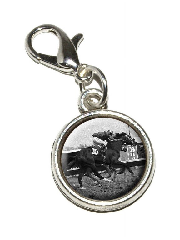 At the Track - Horse Racing Vintage Bracelet Charm