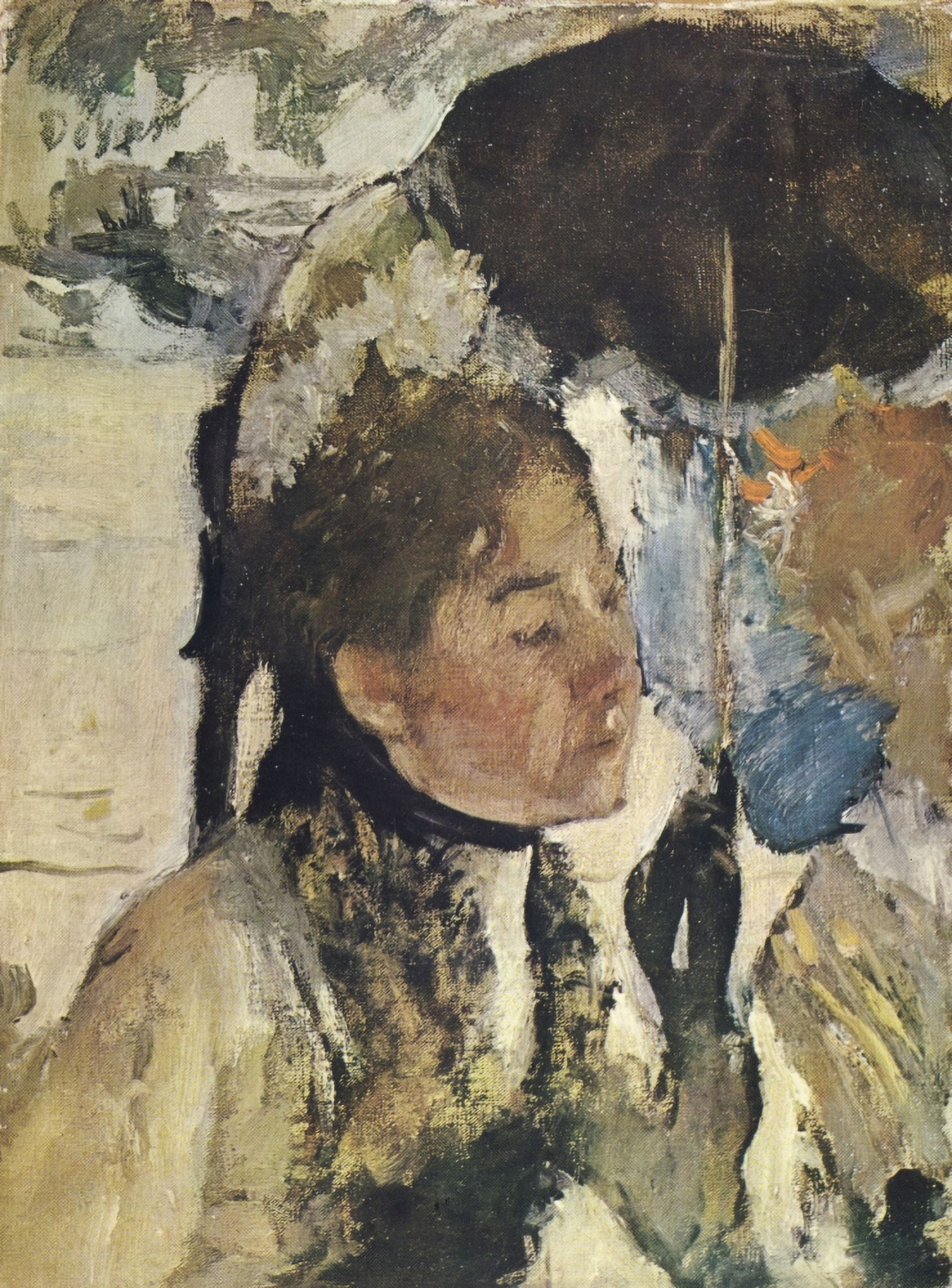 At the Tuileries c1887 Canvas Art - Edgar Degas (24 x 36)