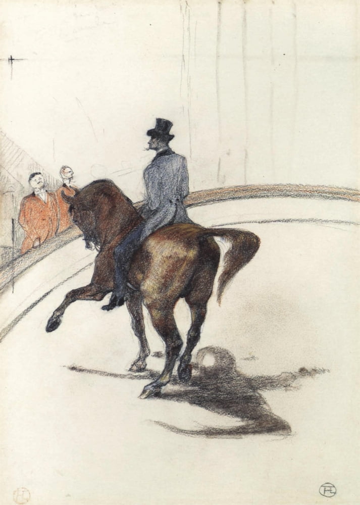 At the circus 1899 Canvas Art - H de Toulouse-Lautrec (18 x 24)
