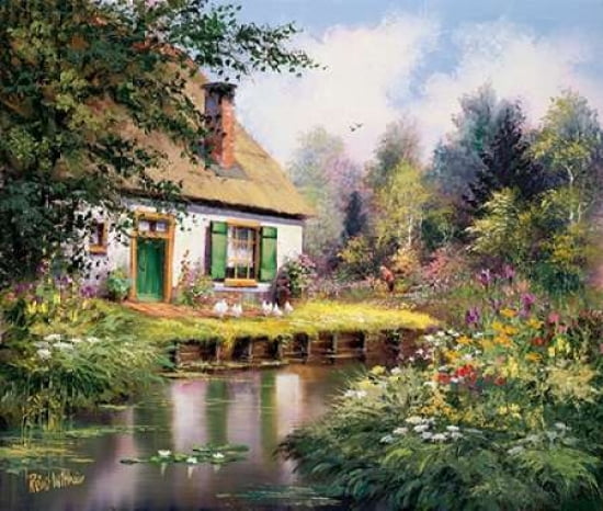 At the creek Canvas Art - Reint Withaar (20 x 24)