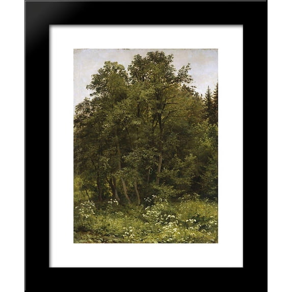 At the edge of the forest 20x24 Framed Art Print by Ivan Shishkin