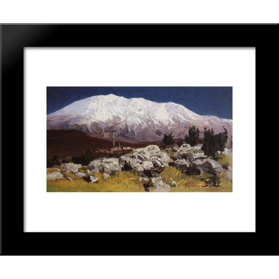 At the foot of Mount Hermon 20x24 Framed Art Print by Polenov, Vasily