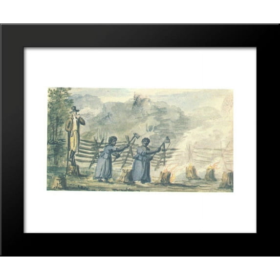 At the plantation 20x24 Framed Art Print by Pavel Svinyin