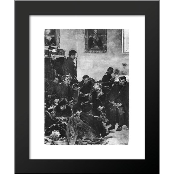 At the stage (Siberians) 20x24 Framed Art Print by Malczewski, Jacek