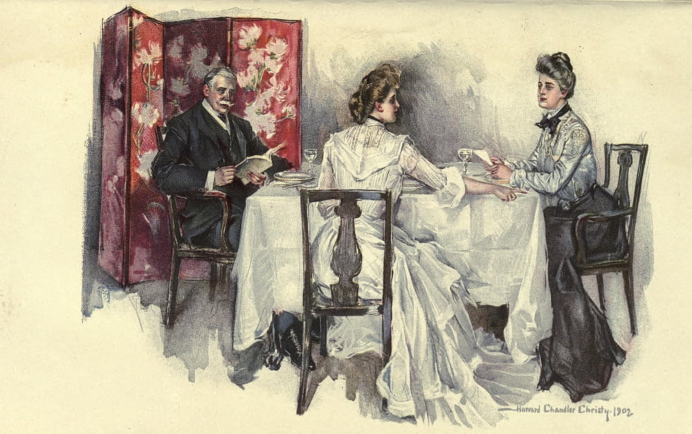 At the table Canvas Art - Howard Chandler Christy (24 x 36)
