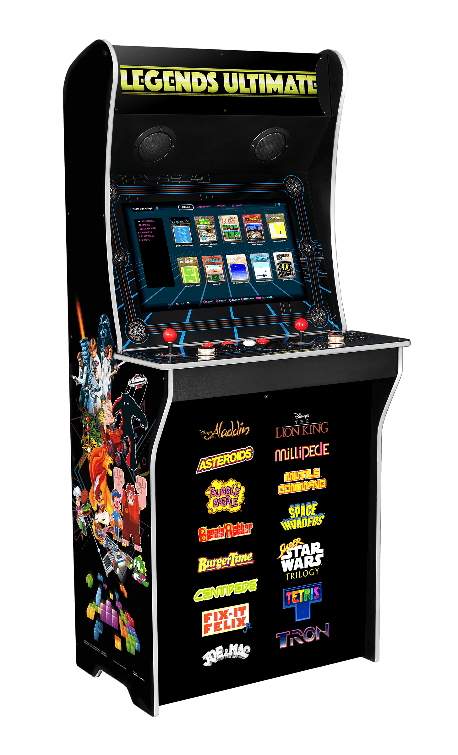  Arcade1Up NFL Blitz Legends Arcade Machine - 4 Player, 5-foot  tall full-size stand-up game for home with WiFi for online multiplayer,  leaderboards, and a light-up marquee : Toys & Games