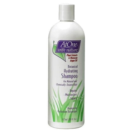 AtOne With Nature Botanical Hydrating Shampoo With Plant Extracts & Moroccan Argan Oil 16 oz