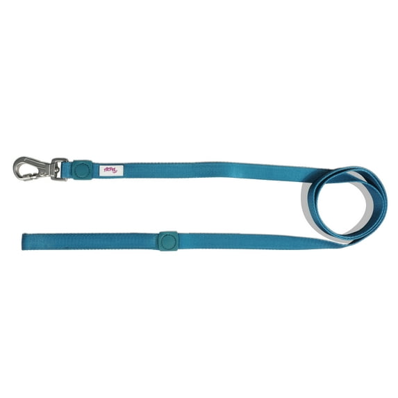 AtPet 4 Ft Dog Leash for Walking Training Dogs, Soft, Lightweight, Heavy Duty Screwgate Locking Climbing Carabiner Clip, Medium, Blue