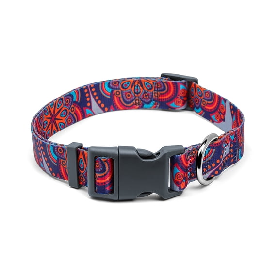 AtPet Camo Print Patterned Dog Adjustable Collar for Walking Training Dogs, Ethnic Trend, Small