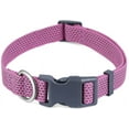thumbnail image 1 of AtPet Reflective Adjustable Cotton Webbing Collar for Walking Training Dogs,Medium, Purple, 1 of 3