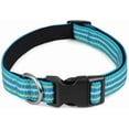 thumbnail image 1 of AtPet Soft Nylon Adjustable Reflective Dog Collars with Heavy Duty Metal D Ring,Blue, Small, 1 of 3