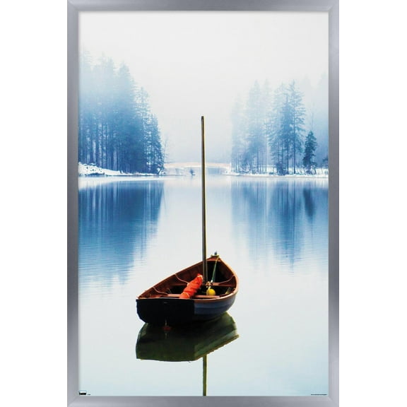 Ata Alishahi - A Boat Wall Poster, 22.375" x 34" Framed