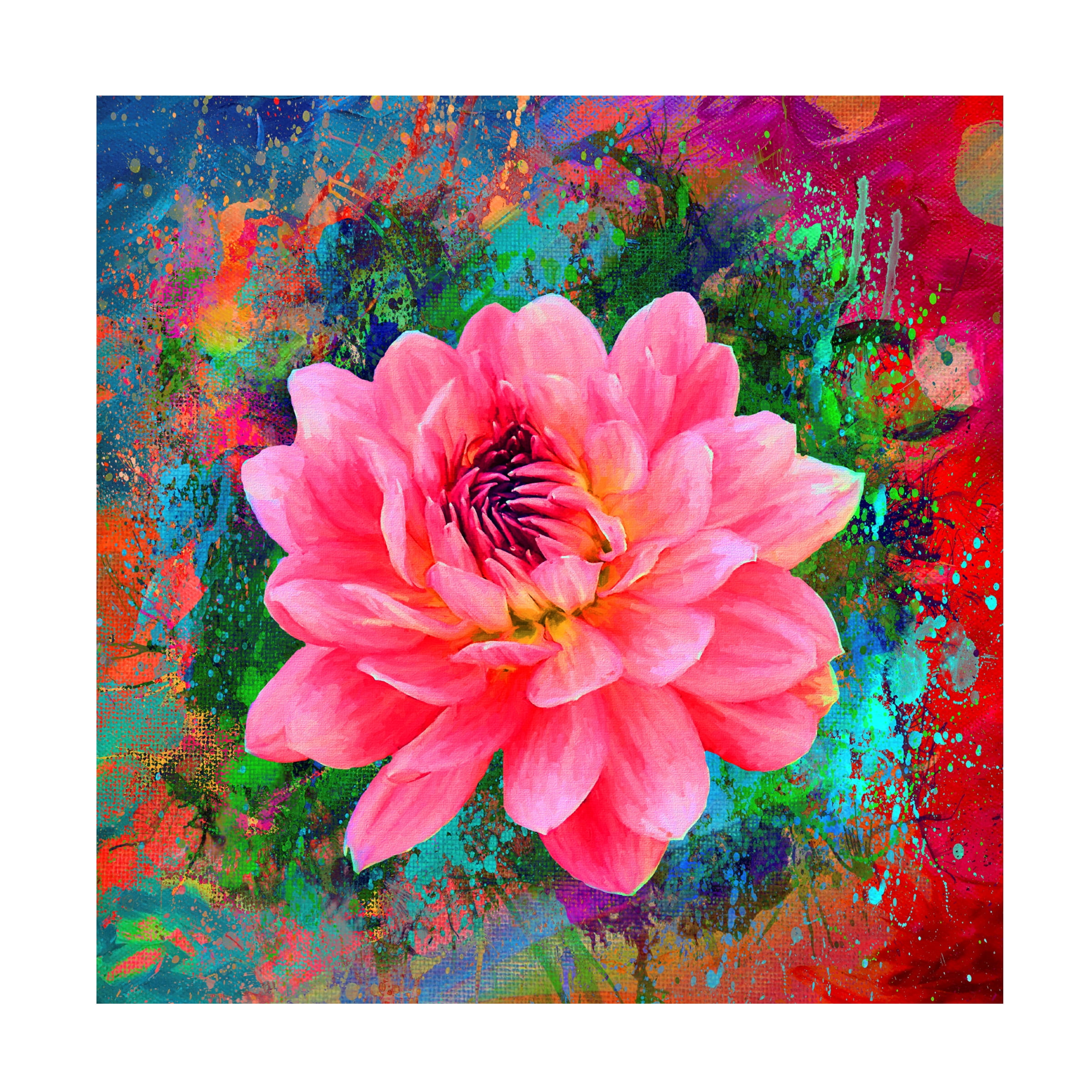 Ata Alishahi 'Pink 2' Canvas Art