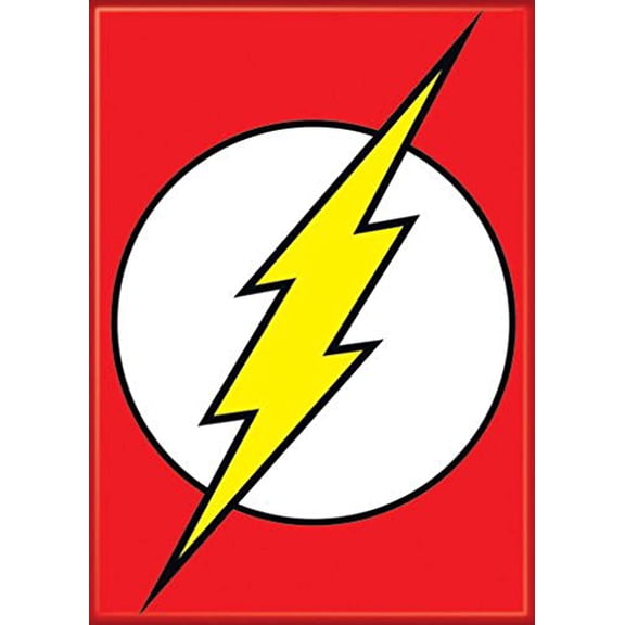 Ata-Boy DC Comics The Flash Logo 2.5" x 3.5" Magnet for Refrigerators and Lockers