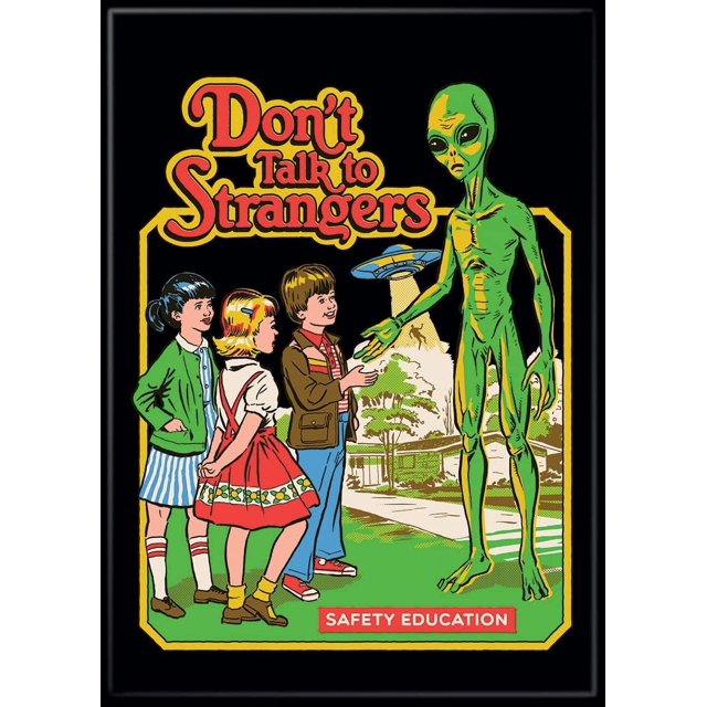 AtaBoy Steven Rhodes Don’t Talk to Strangers 2.5" X 3.5" for