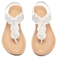 thumbnail image 1 of Ataiwee Women's Bohemian Bling Flat Slide Sandals - Casual Summer Thong Sandals with Rhinestone Decor, Rubber Sole, Lightweight & Comfortable Ankle Strap Thong Summer Sandals., 1 of 6