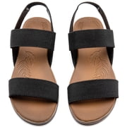 Womens Flat Sandals in Womens Sandals | Brown - Walmart.com