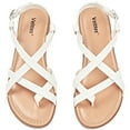 thumbnail image 1 of Ataiwee Women's Flat Slide Sandals - Casual Multiple Straps Criss Cross Thong Flat Summer Shoes., 1 of 7