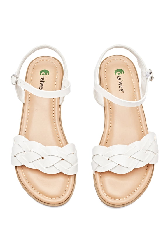 Women's Flat Slide Sandals - Stylish Adjustable Lace-up Cross-strap Flat Summer Sandals.