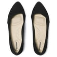 thumbnail image 1 of Ataiwee Women's Wide Width Flat Shoes, Casual Pointed Classy Soft Comfort Ballet Flats.(2109009,BK/MF,10 Wide), 1 of 6