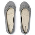 thumbnail image 1 of Ataiwee Women's Wide Width Flat Shoes, Classic Soft Round Toe Cute Bow Design Ballet Flats.(2109004,GR/MF,7 Wide), 1 of 6