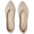 thumbnail image 1 of Ataiwee Women's Wide Width Flat Shoes, Plus Size Casual Pointy Toe Slip on Wide Ballet Shoes., 1 of 8