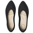 thumbnail image 1 of Ataiwee Women's Wide&nbsp;Width&nbsp;Flats&nbsp;Shoes - Casual Comfortable Breathable Soft Ladies Slip on Knitted Ballet Shoes., 1 of 6