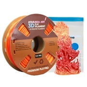 Ataraxia Art Fire Red Silk PLA Filament,3D Printer Silk Gold Yellow Red Shiny Filament 1.75mm,1Kg/2.2lb, Extra Filament Storage Bag
