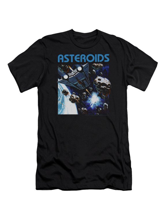 Atari - 2600 Asteroids - Premium Slim Fit Short Sleeve Shirt - X-Large