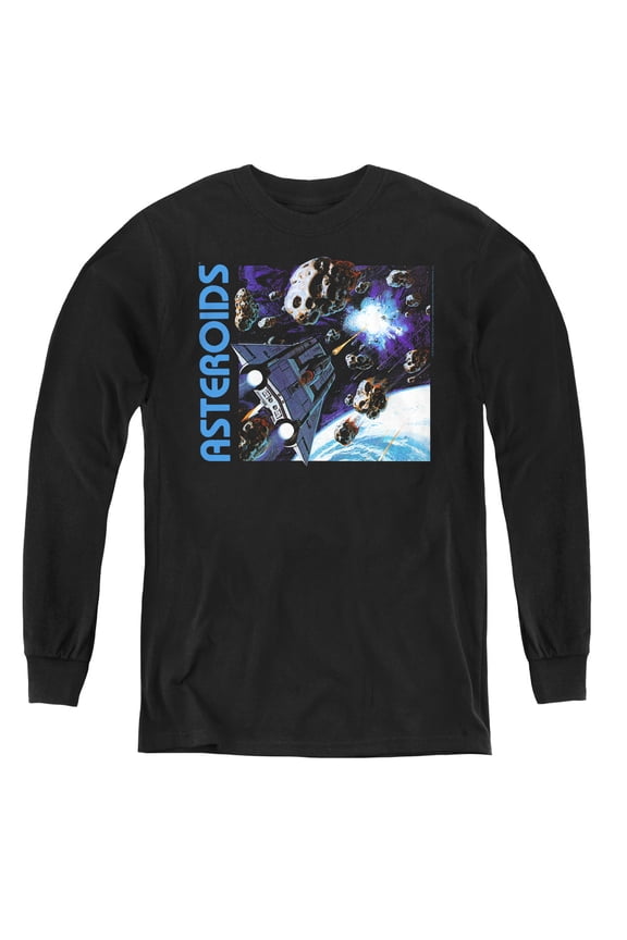 Atari - 2600 Asteroids - Youth Long Sleeve Shirt - Large