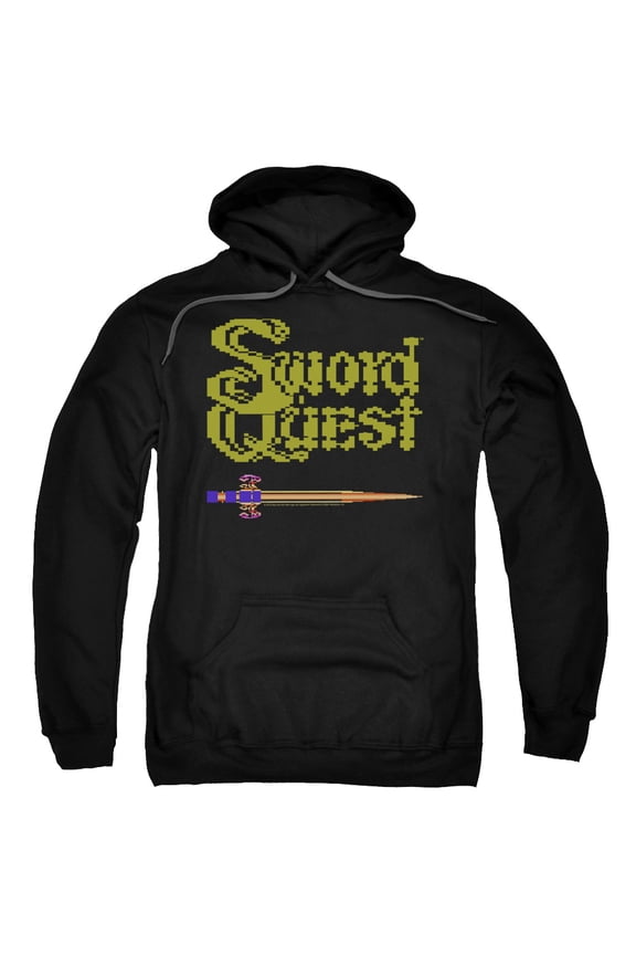 Atari 8 Bit Sword Adult Pullover Hoodie Sweatshirt Black